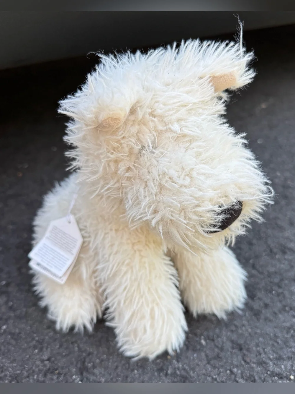 Jellycat London Munro Scottie Dog White Westie Terrier Puppy Plush Toy 10''